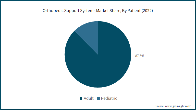 Orthopedic Support Systems Market Share, By Patient (2022)